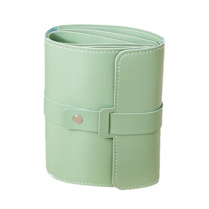 Органайзер книжка компактный Casegrace SP-01260 для украшений и ювелирных изделий 16х14х4,5 см Green