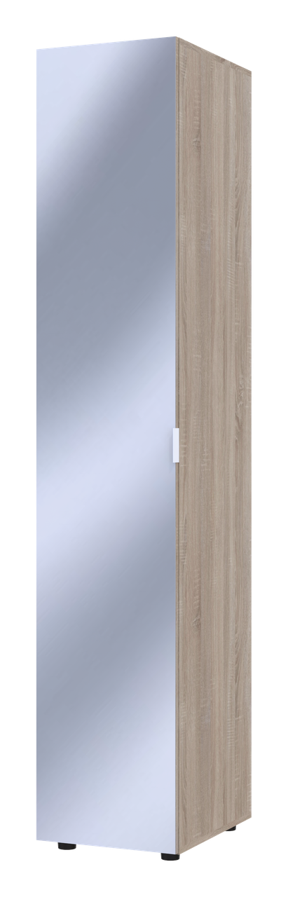 Шкаф-пенал с зеркалом Doros Геллар 39х49,5х203,4 см Дуб сонома (DRS-011131)