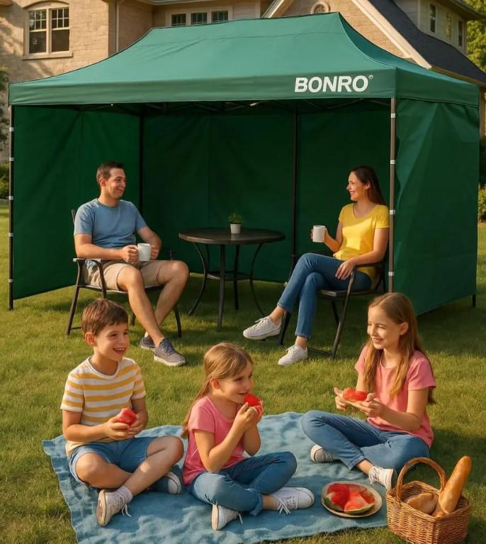 Намет-павільйон розсувний Bonro B-9006 з стінками та сумкою 3х6 Зелений (6016) - фото 9 Намет-павільйон розсувний Bonro B-9006 з стінками та сумкою 3х6 Зелений (6016) - фото 9