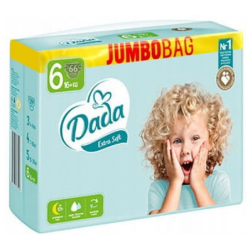 Підгузки Dada Extra Soft Jumbo Bag р. 6 16+ кг 66 шт. (668369)