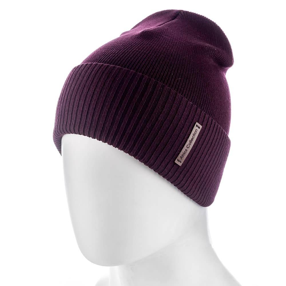 Шапка unisex Actrics UH794 из хлопка Бордовый