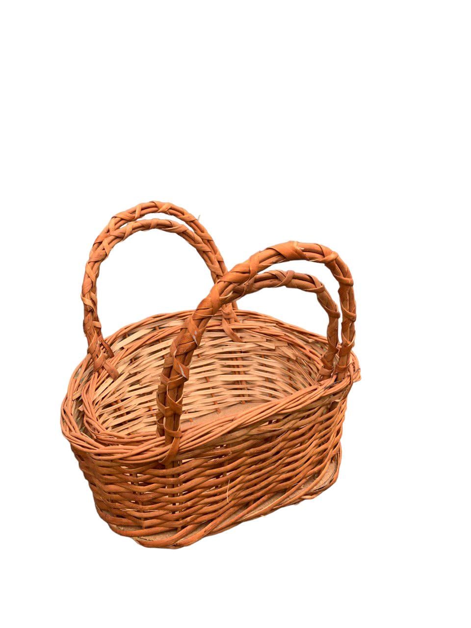 Сумка корзина из лозы 27x25x40 см (12693785)