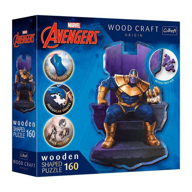 Пазлы Trefl Герои Marvel Wooden Танос на троне 20184 160 элементов в коробке (5900511201840) Пазлы Trefl Герои Marvel Wooden Танос на троне 20184 160 элементов в коробке (5900511201840)