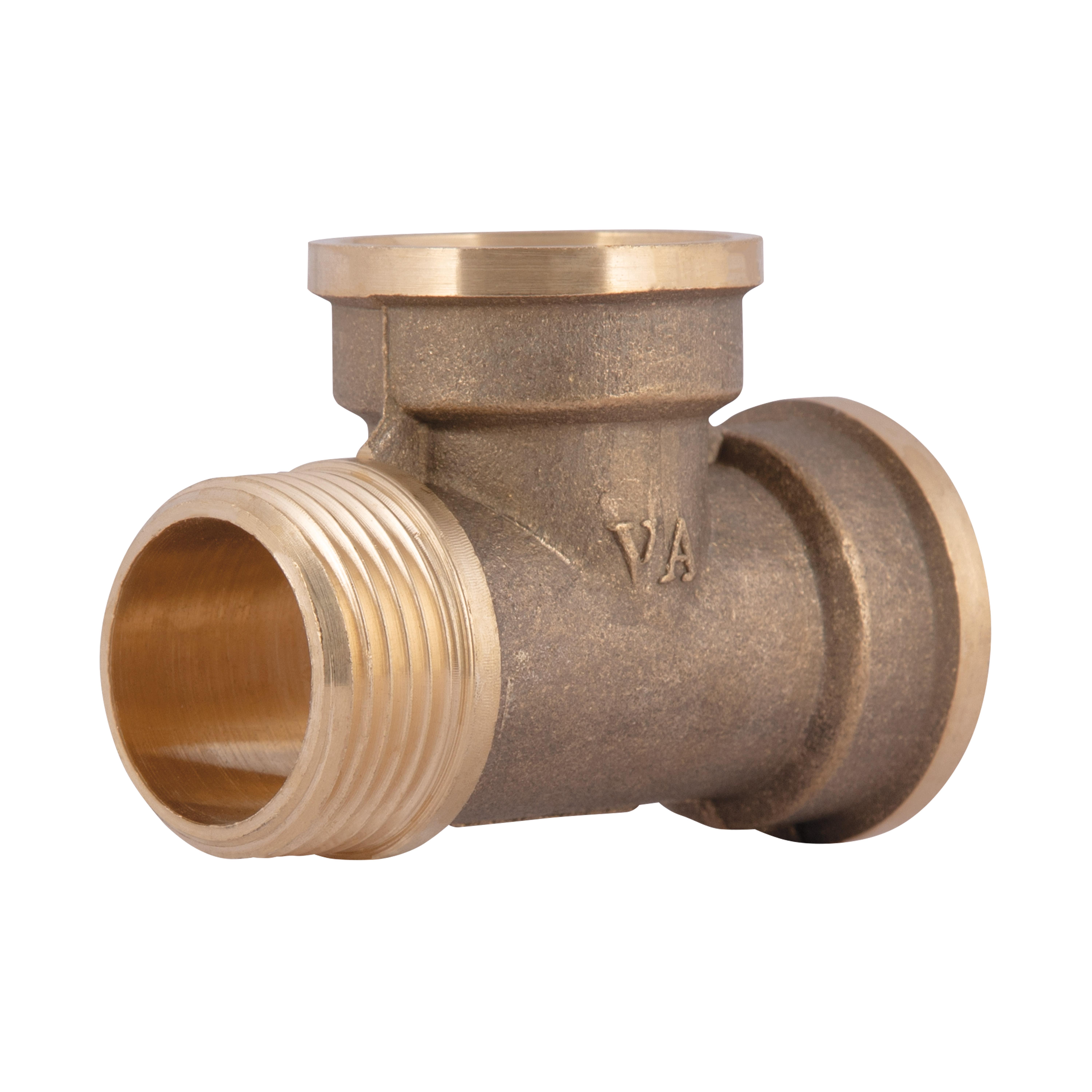Тройник латунный Thermo Alliance Standart 3/4" ВВЗ Желтый (SD41320)