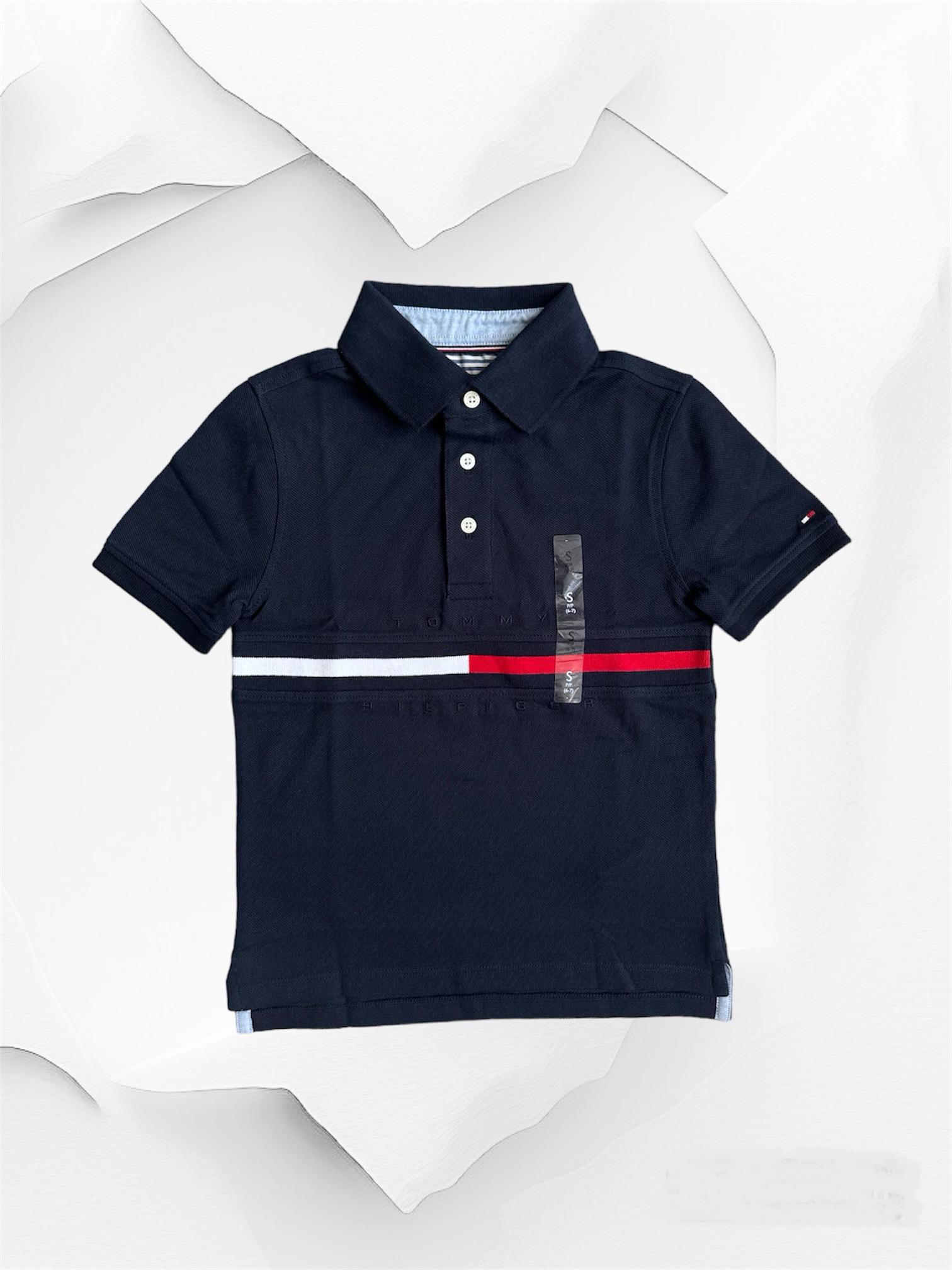 Поло Tommy Hilfiger S 6/7 лет 116-122 см Синий (0012972)