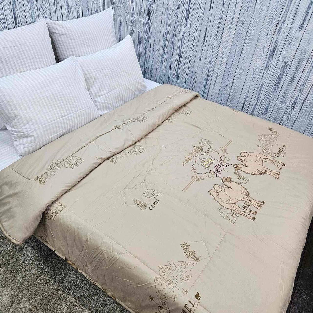 Ковдра зимова вовняна 160х200 см Бежевий (Д-al-camel-001) - фото 2 Ковдра зимова вовняна 160х200 см Бежевий (Д-al-camel-001) - фото 2