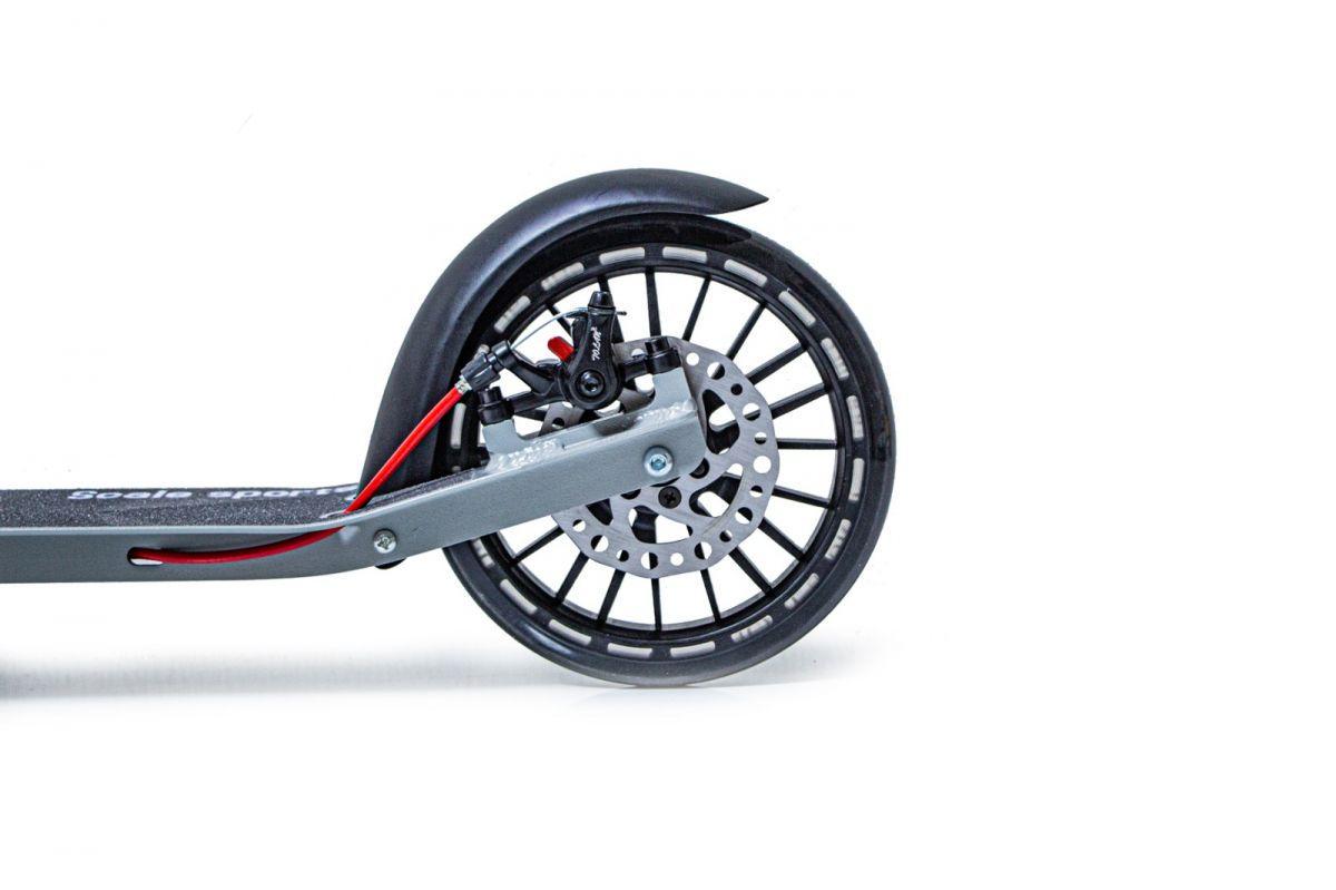 Самокат металевий Scale Sports SS-23 з дисковим гальмом і LED-ліхтарем (1574663948) - фото 7