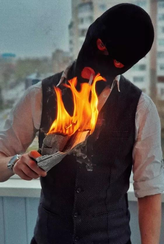 Балаклава маска Бандитка 3 унісекс Чорний - фото 9