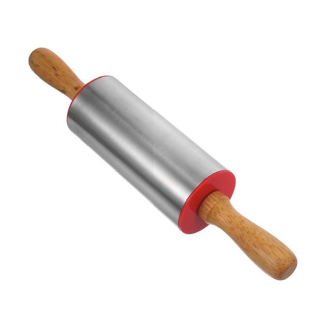 Скалка R97326-44 SS з валиком що обертається 44х5 см - фото 1 Скалка R97326-44 SS з валиком що обертається 44х5 см - фото 1