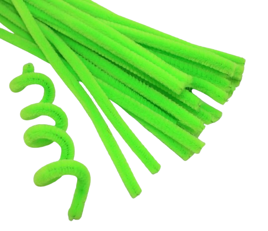 Синельная проволока для рукоделия 30 см 100 шт. Салатовый