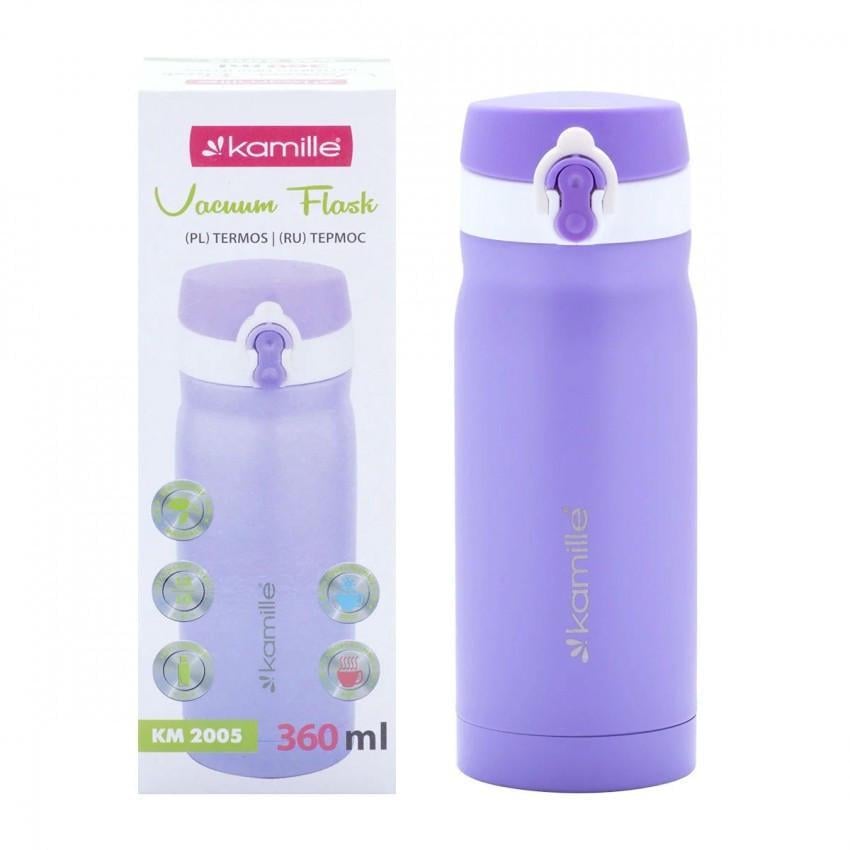 Термос Kamille КМ-2005 из нержавеющей стали 360 мл Фиолетовый (1104267500)