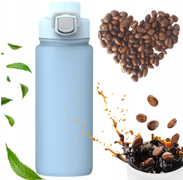 Термопляшка спортивна Kamille з нержавіючої сталі 600 мл Блакитний (2178) - фото 3 Термопляшка спортивна Kamille з нержавіючої сталі 600 мл Блакитний (2178) - фото 3