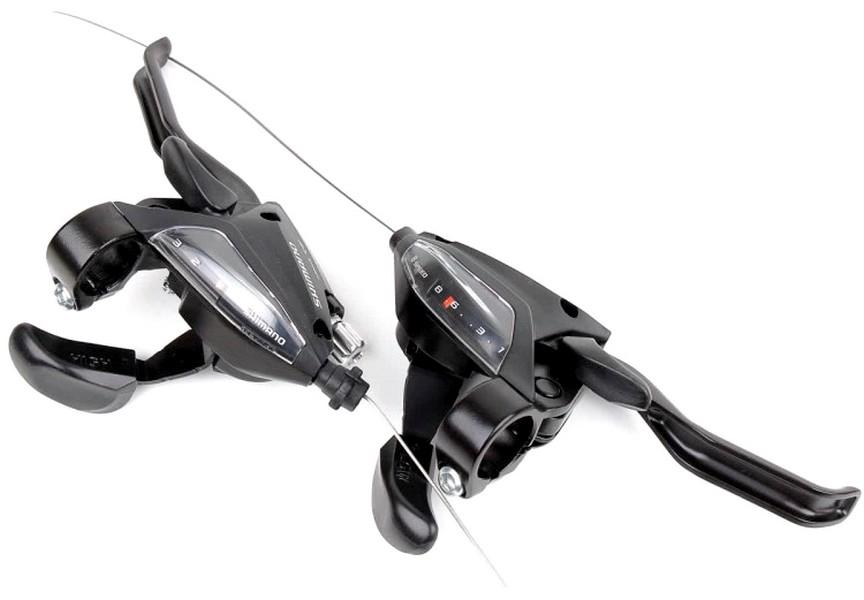 Манетки моноблоки Shimano Atlus ST-EF500 3x8 швидкостей з тросами (00002154)