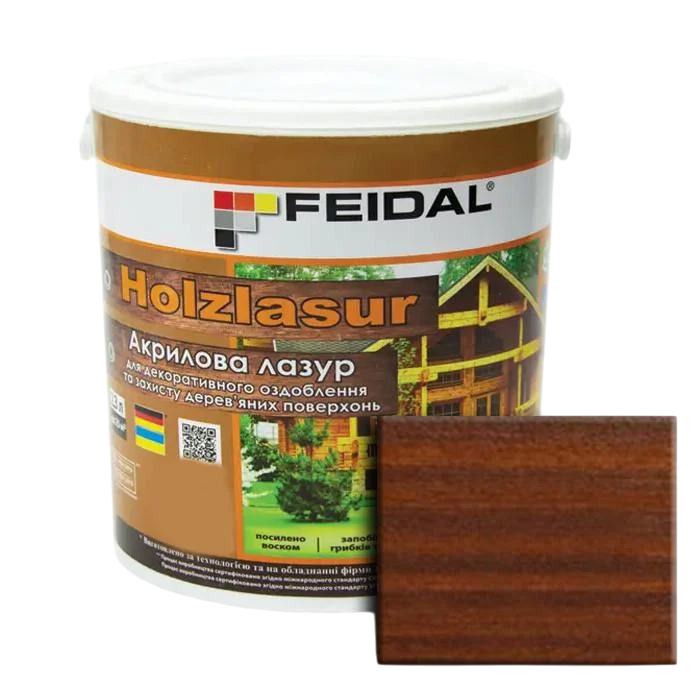 Лазур акрилова Feidal Holzlasur 2,3 л Горіх (1886455383)