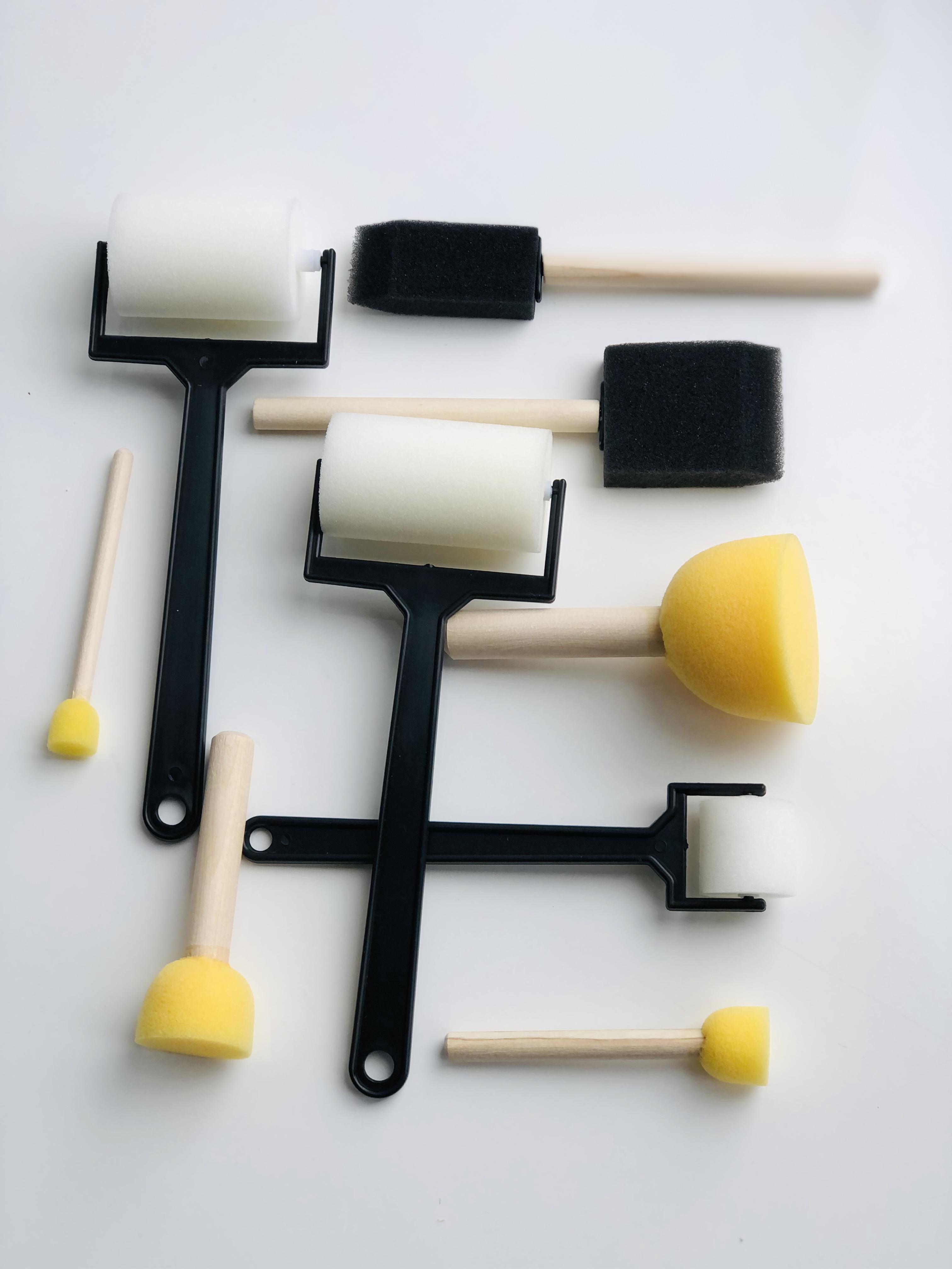 Набір поролонових спонжів для малювання D.K.ART&GRAFT круглі/прямокутні/ролики 9 шт. (204525) Набір поролонових спонжів для малювання D.K.ART&GRAFT круглі/прямокутні/ролики 9 шт. (204525)