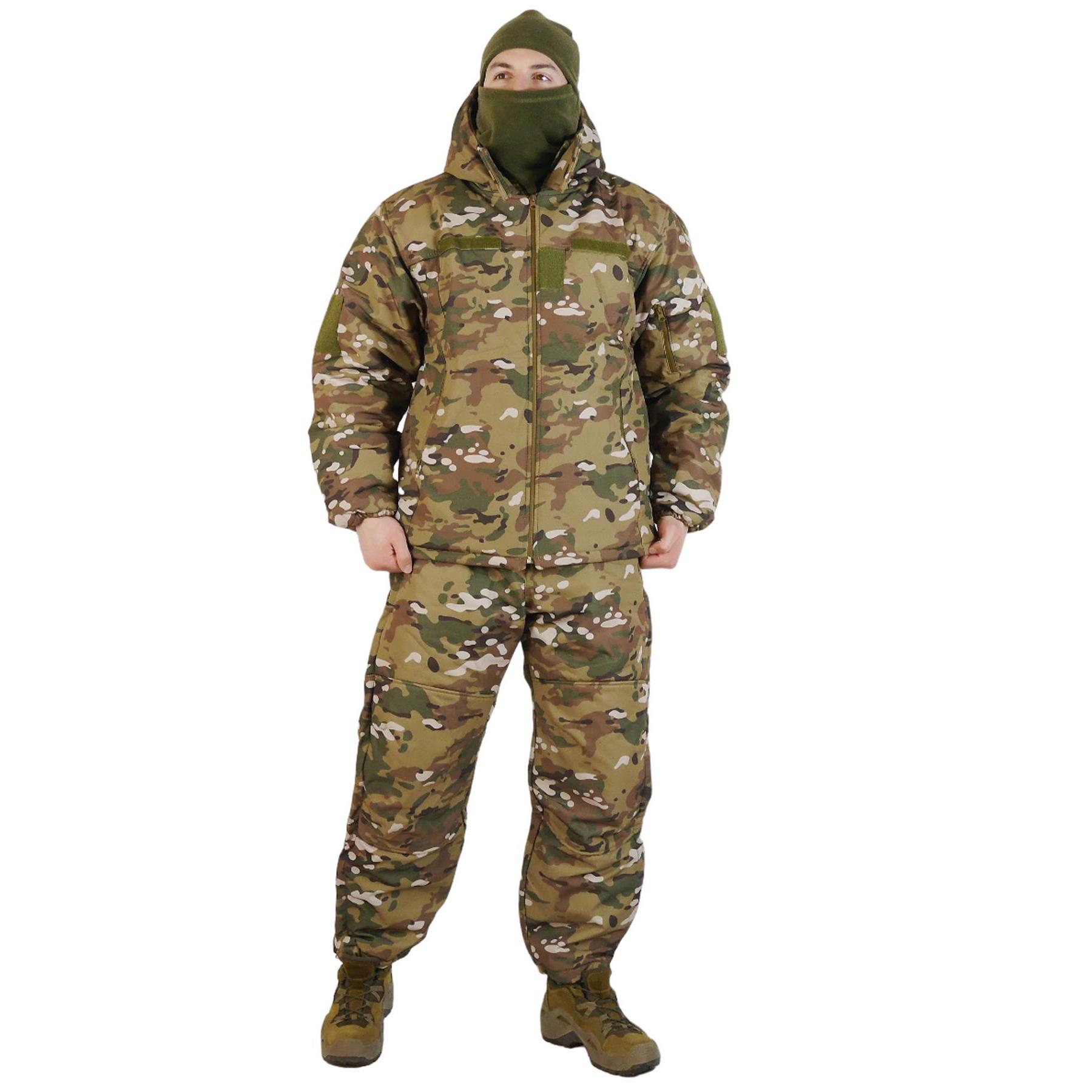 Форма военная зимняя Soft Shell бушлат/комбинезон M Мультикам (9652609)