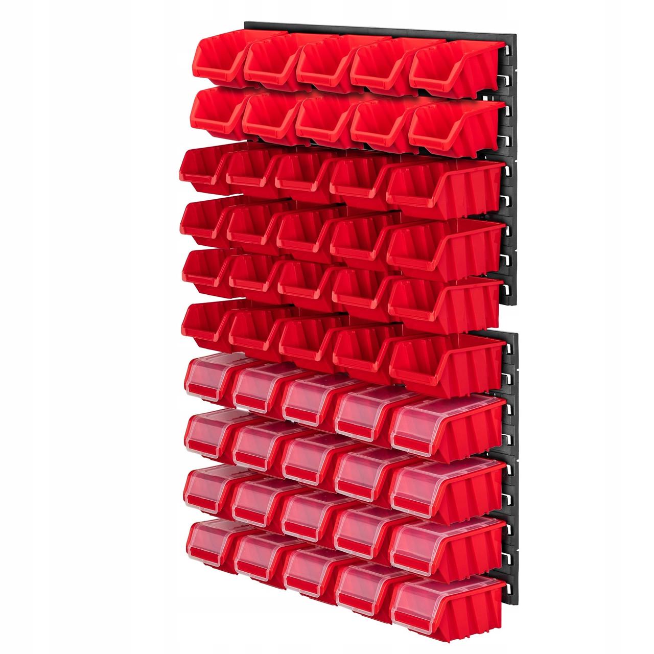 Панель для инструментов Kistenberg на 50 красных контейнеров 58х78 см (MIX574)