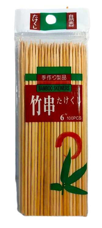 Бамбукові шампура 15 см 100 шт. (429) - фото 1