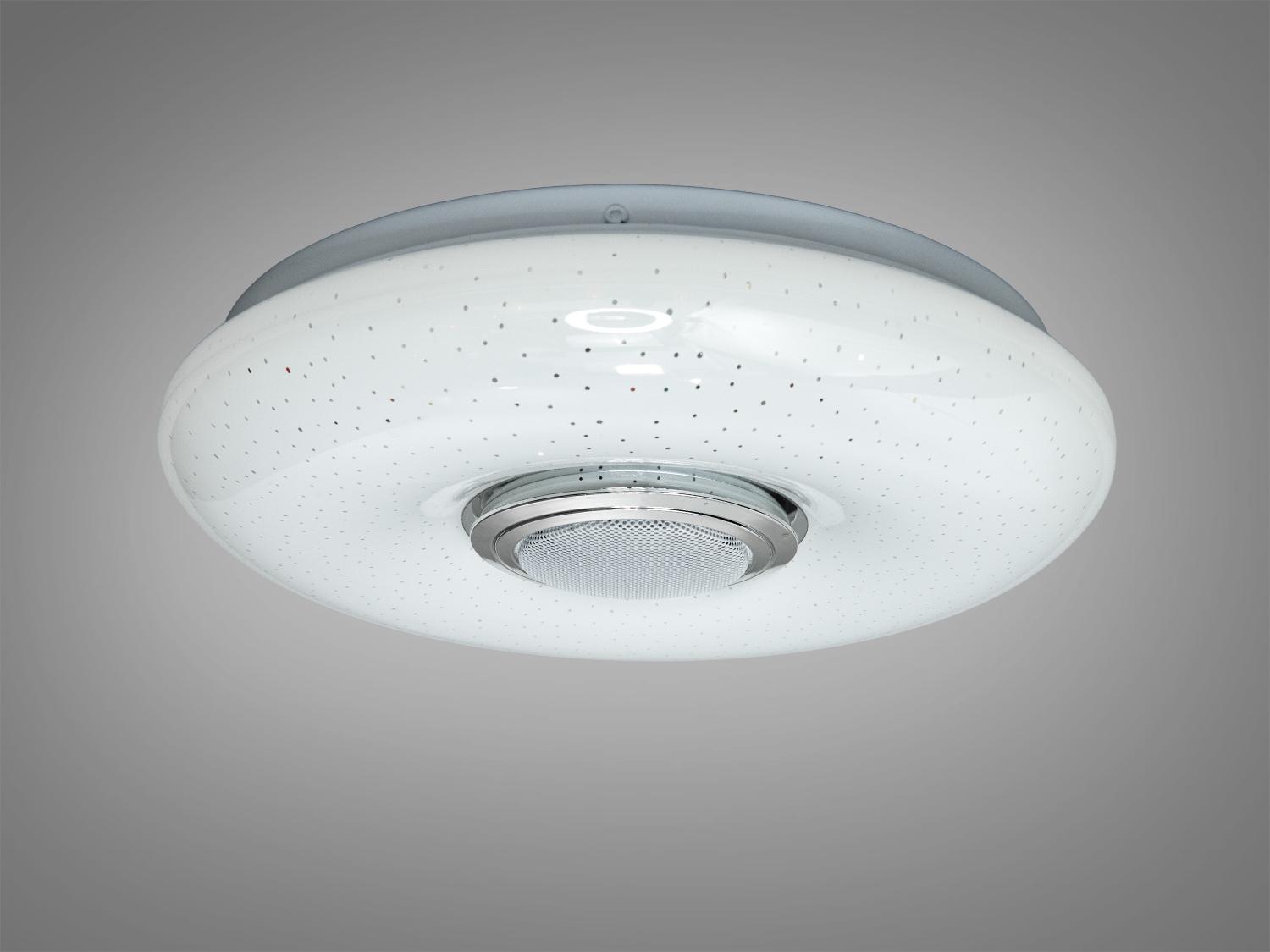 Люстра смарт LED RGB/Bluetooth/пульт 45 Вт Белый (DB-8301/300RGB/MP3)
