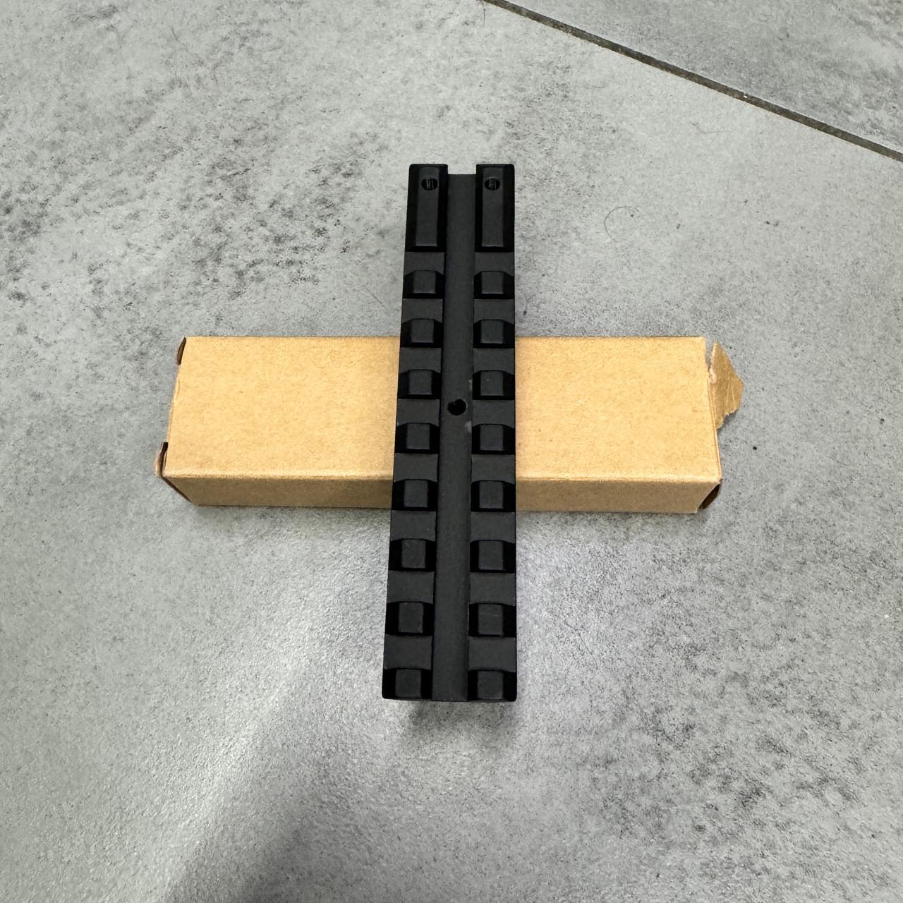 Планка Picatinny для АК на цілик 8 слотів довжина 100 мм Планка Picatinny на АК - фото 3 Планка Picatinny для АК на цілик 8 слотів довжина 100 мм Планка Picatinny на АК - фото 3