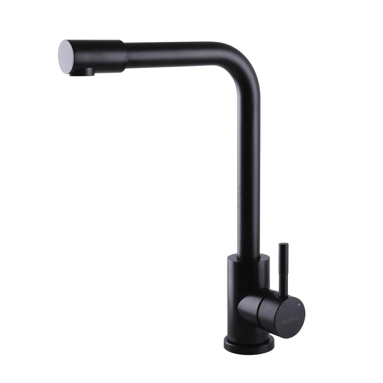 Смеситель для кухни Globus Lux Alpen SUS-403-BB из нержавеющей стали Черный