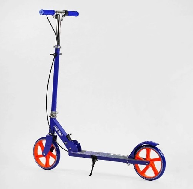 Самокат двухколесный Skyper Neon N-41417/6 стальная рама/ручной тормоз/грипсы резиновые/колеса PU d 200 мм (25104298)