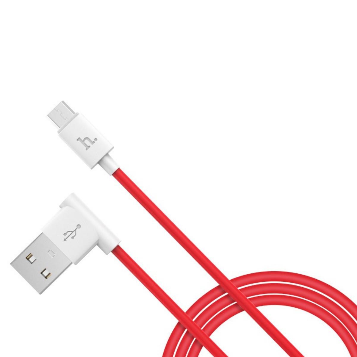 Кабель Hoco UPM10 L shape changing for micro USB Red