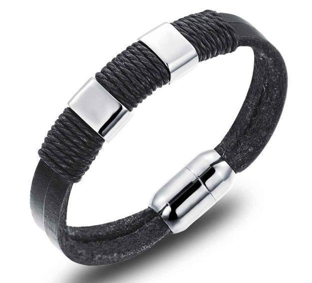 Мужской кожаный браслет Primo Style (806668196)