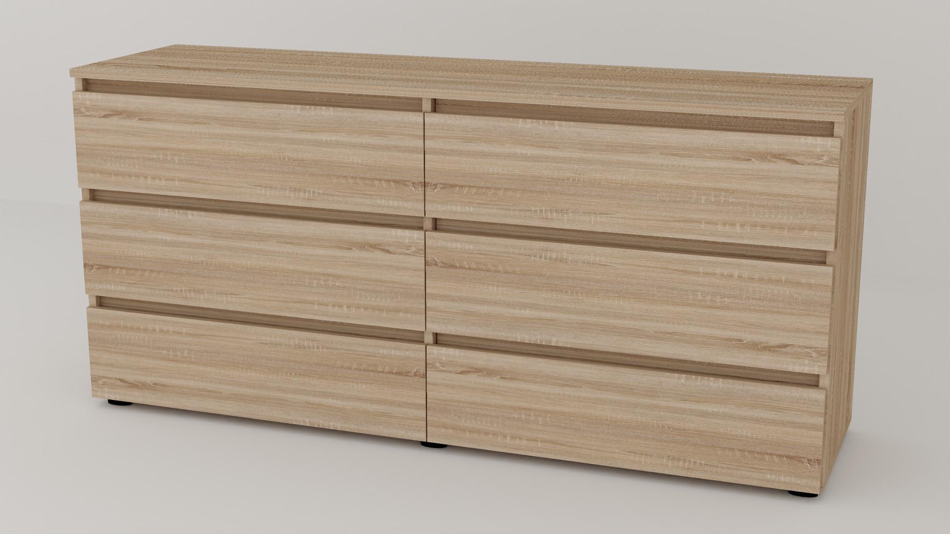 Комод Алекса СН-33/55 160х55х75 см Дуб сонома Комод Алекса СН-33/55 160х55х75 см Дуб сонома