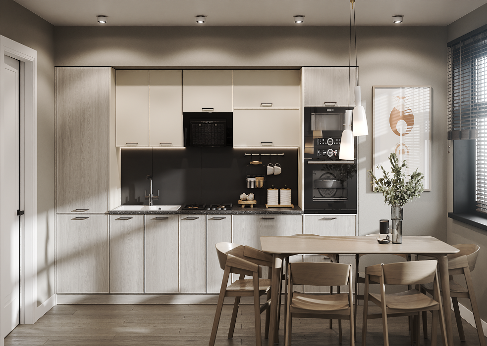 Кухня модульная Ariel Кремовая/Мокко (000-001-1020)