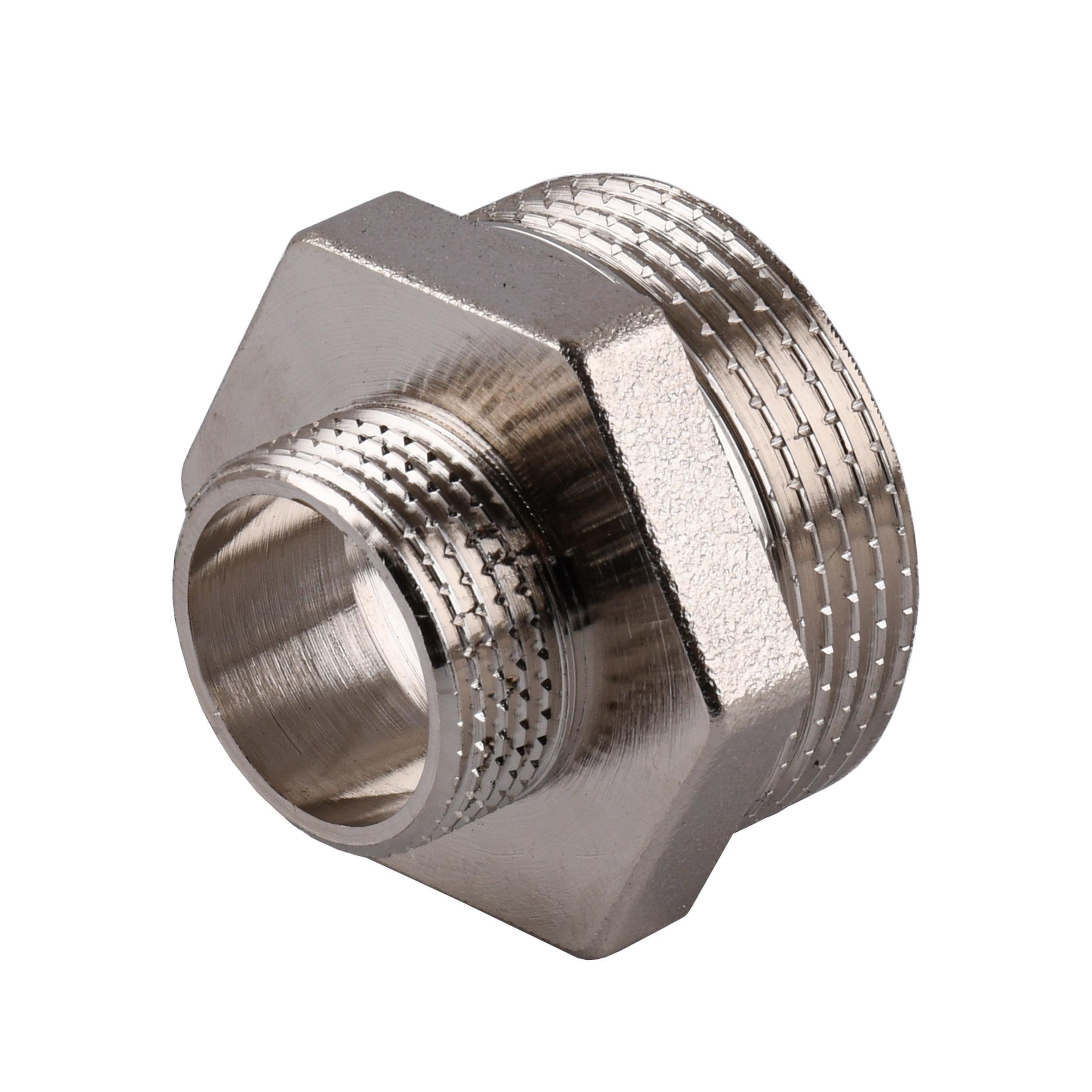 Ниппель редукционный Optimum NN642S 1 1/4″х 3/4″ЗЗ никелированный (000032175)