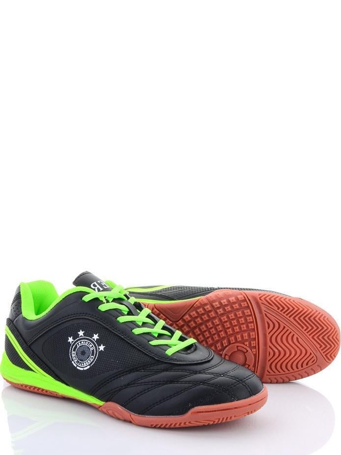 Футзалки Demax B1927-1Z на резиновой подошве р. 38 Черно-зеленый (99606)