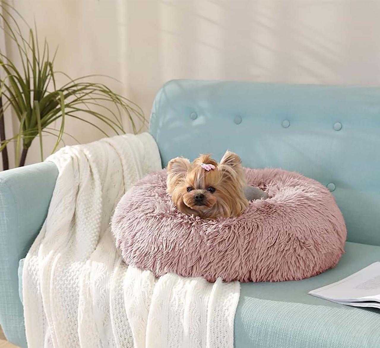 Лежанка для кошек и собак Гнездо S 50 см от 3-7 кг Beige - фото 3 Лежанка для кошек и собак Гнездо S 50 см от 3-7 кг Beige - фото 3