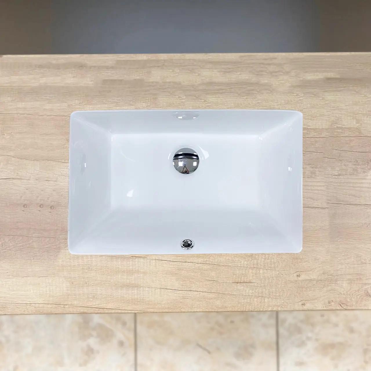 Раковина врізна VBI Mantua прямокутна 345x520 мм Білий (RM-VBI-018029) - фото 4 Раковина врізна VBI Mantua прямокутна 345x520 мм Білий (RM-VBI-018029) - фото 4