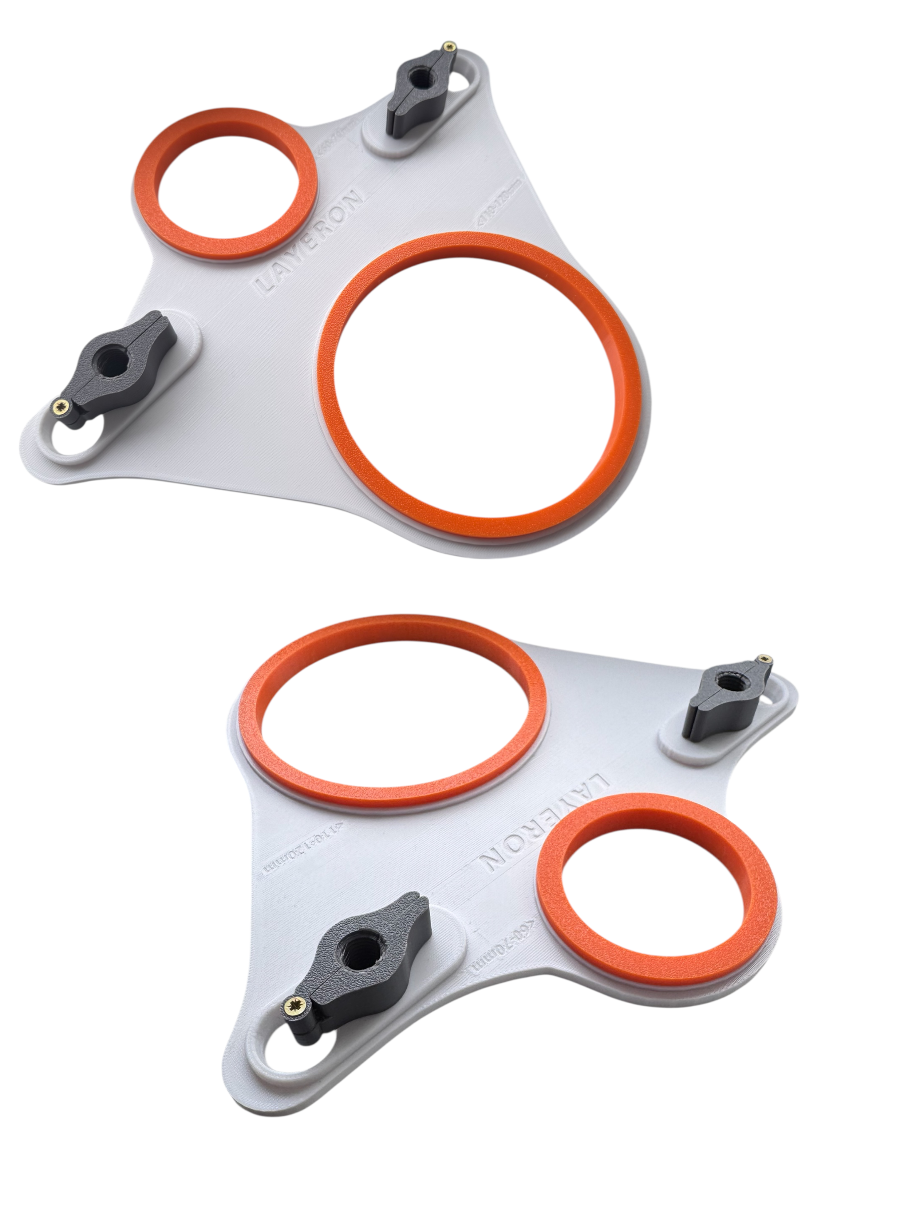 Шаблон-трафарет Layeron для свердління інсталяції 2 отворів з кріпленням (L0017) - фото 2