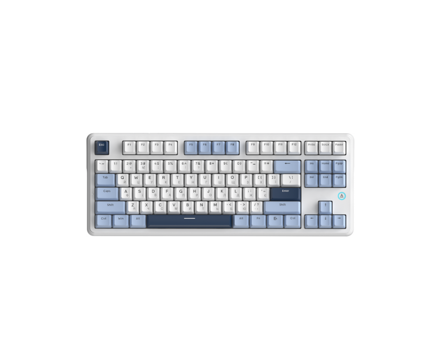 Клавиатура проводная Ajazz AK870 V2 Flying Fish Switches White (AK870-V2-FF-BWB)