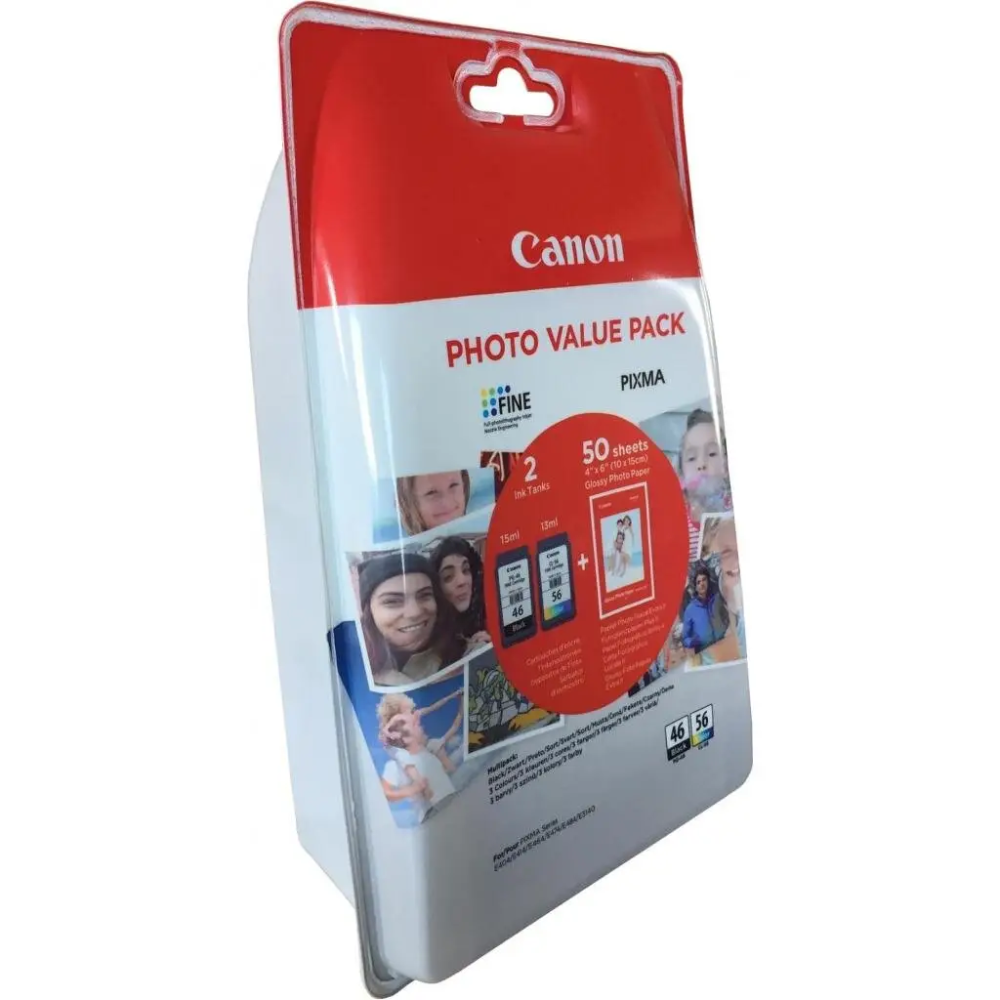 Набір картриджів Canon PG-46/CL-56 PHOTO VALUE Pack (9059B006AA) - фото 2