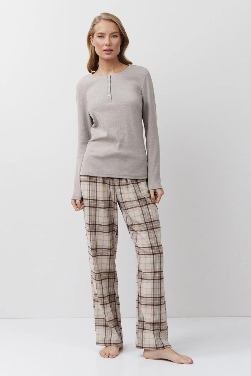 Женская пижама Aruelle со штанами S Бежевый (Martina-long)