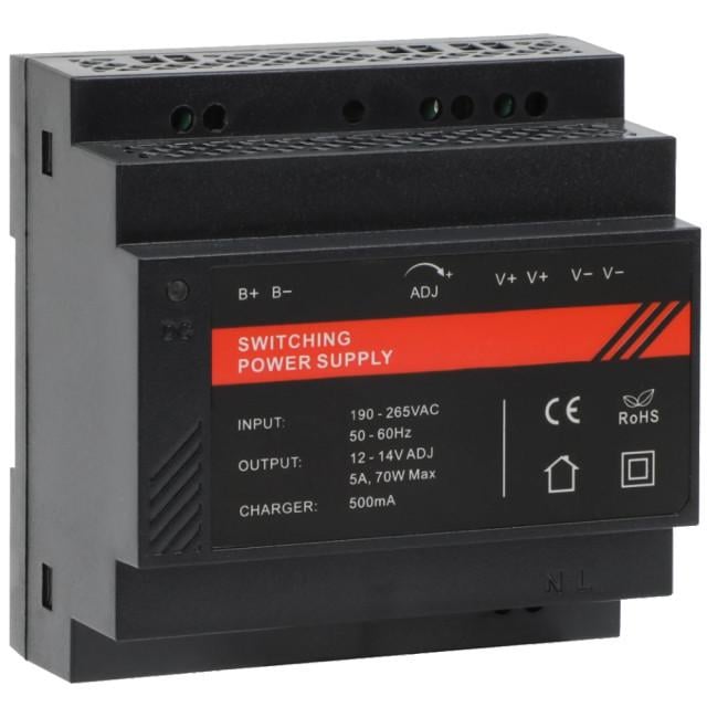 Блок живлення на DIN рейку DR12060-02B 12V/5A