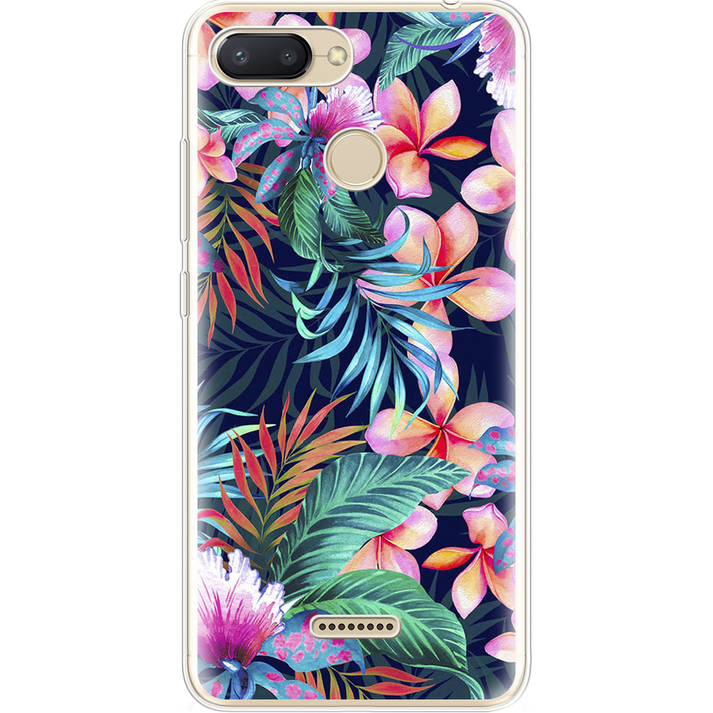 Чехол Boxface Xiaomi Redmi 6 flowers in the tropics Прозрачный силикон (34858-up1971-34858)