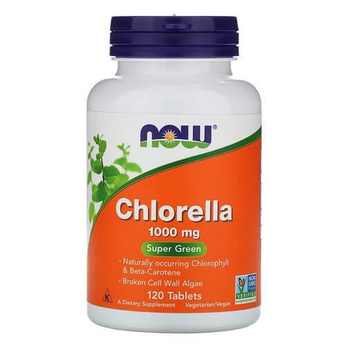 Хлорелла NOW Chlorella 1000 мг 120 табл. (NOW-02632)