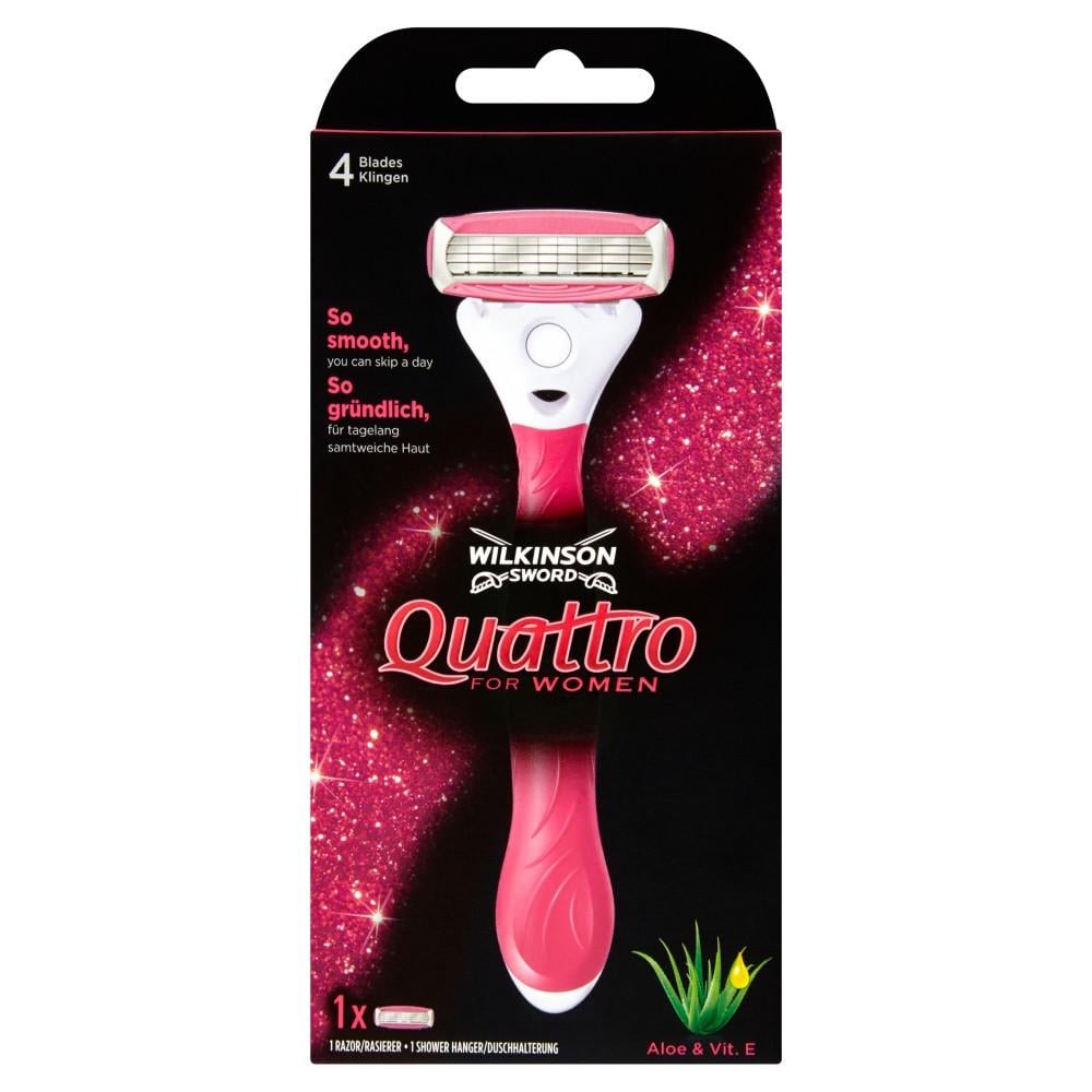 Женский станок для бритья Wilkinson Quattro For Woman c настенным креплением - фото 1