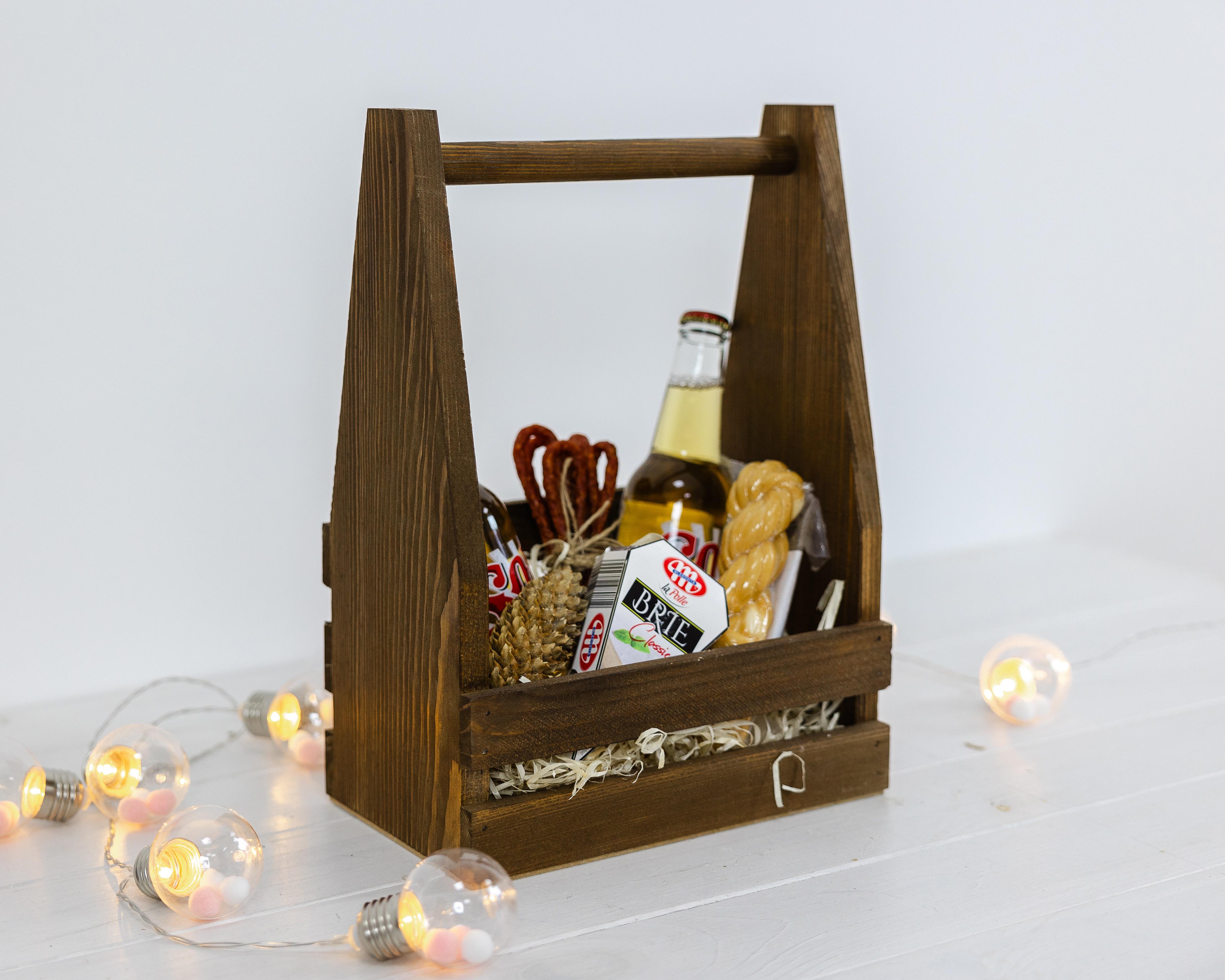 Ящик подарунковий дерев'яний Happy box Коричневий (0002134) - фото 5