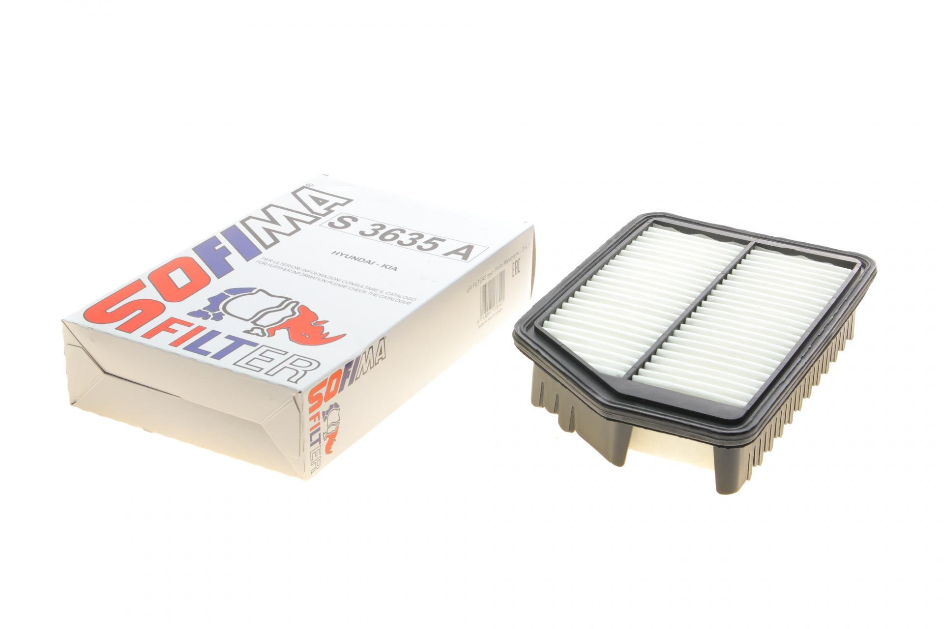Фільтр повітряний SOFIMA для Hyundai Elantra/i30 1,4/1,6 11-/Kia Ceed 1,4/1,6 12- (S 3635 A)