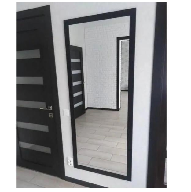 Зеркало настенное 1800 в полный рост в раме 2000х1000 мм Черный (29366969)