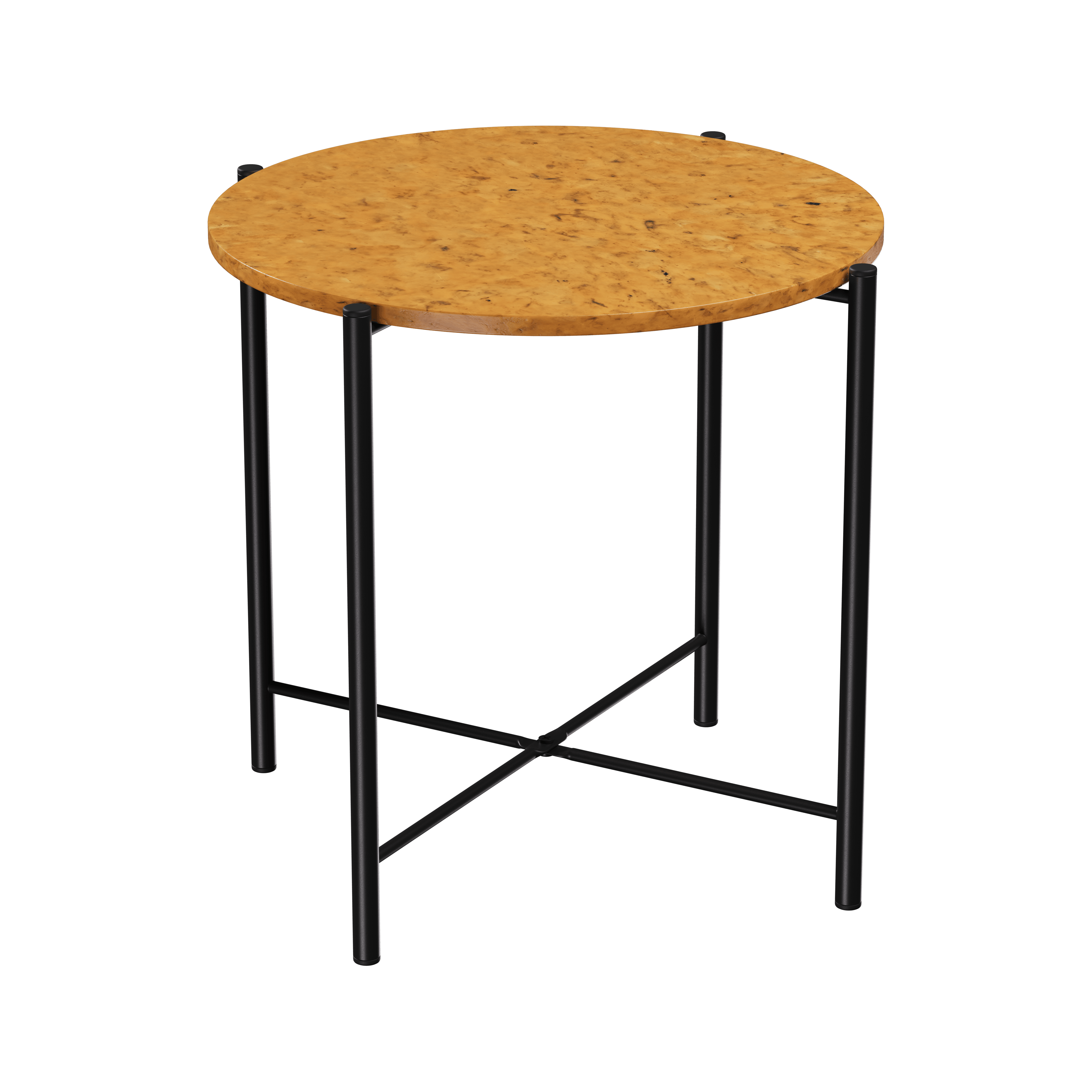 Стіл журнальний Recast Plastic бурштиновий круглий 50 см (CTR50) - фото 1 Стіл журнальний Recast Plastic бурштиновий круглий 50 см (CTR50) - фото 1