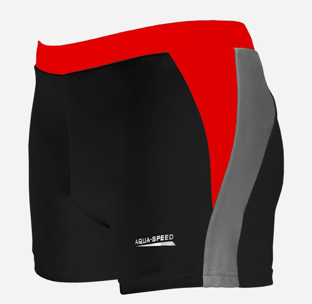 Плавки-боксери Aqua Speed DARIO XXL/р. 54 Чорний/Червоний/Сірий (6936116102136) - фото 2 Плавки-боксери Aqua Speed DARIO XXL/р. 54 Чорний/Червоний/Сірий (6936116102136) - фото 2