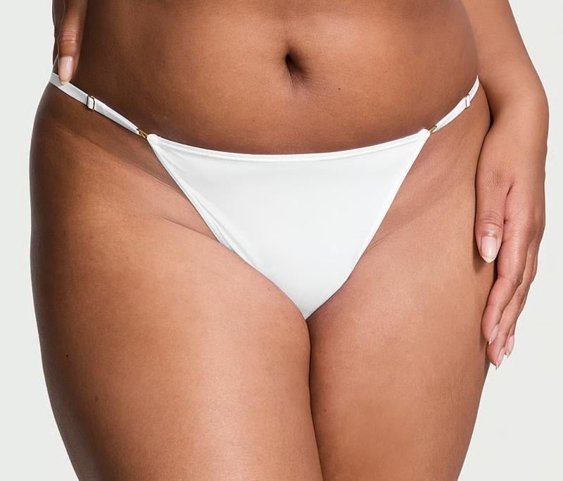 Трусы бикини Victoria’s Secret регулируемые гладкие S Белый (26875595)