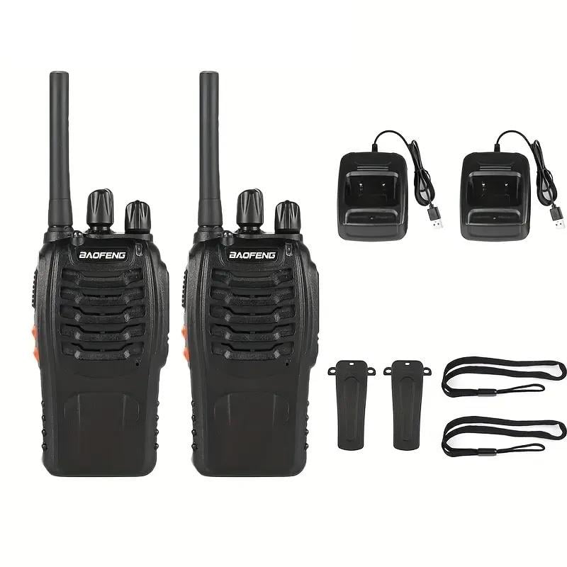 Набор рационов Baofeng BF-888S UHF 400-470 MHz с зарядными станциями 16 каналов 2 шт. Черный (2746863480)