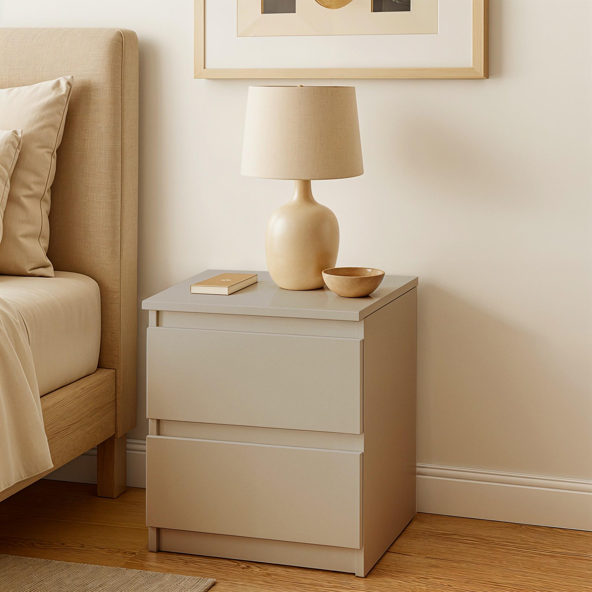 Тумба прикроватная Kvatro 2 400х340х480 мм Кашемир